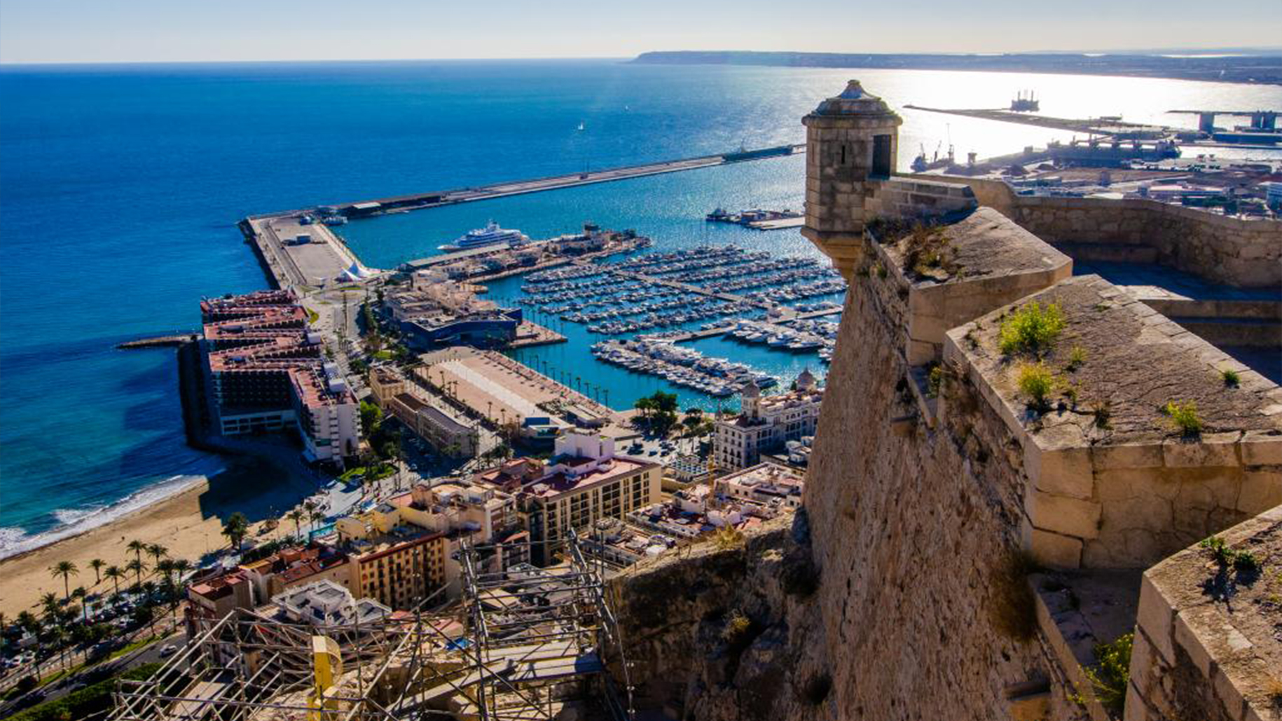 castillo ade alicante souvenir Alicante postal vistas de recuerdo