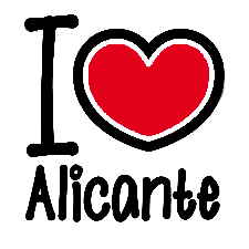 Logo con 'I love Alicante'